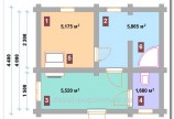 Планировки бань размером 5x4